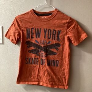 Boys Gap Kids Medium Orange New York Skate of Mind Skateboard Graphic Tee